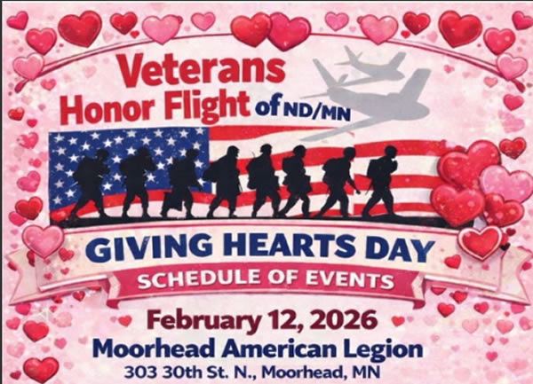 Giving Hearts Day Schedule - Veterans Honor Flight of ND/MN